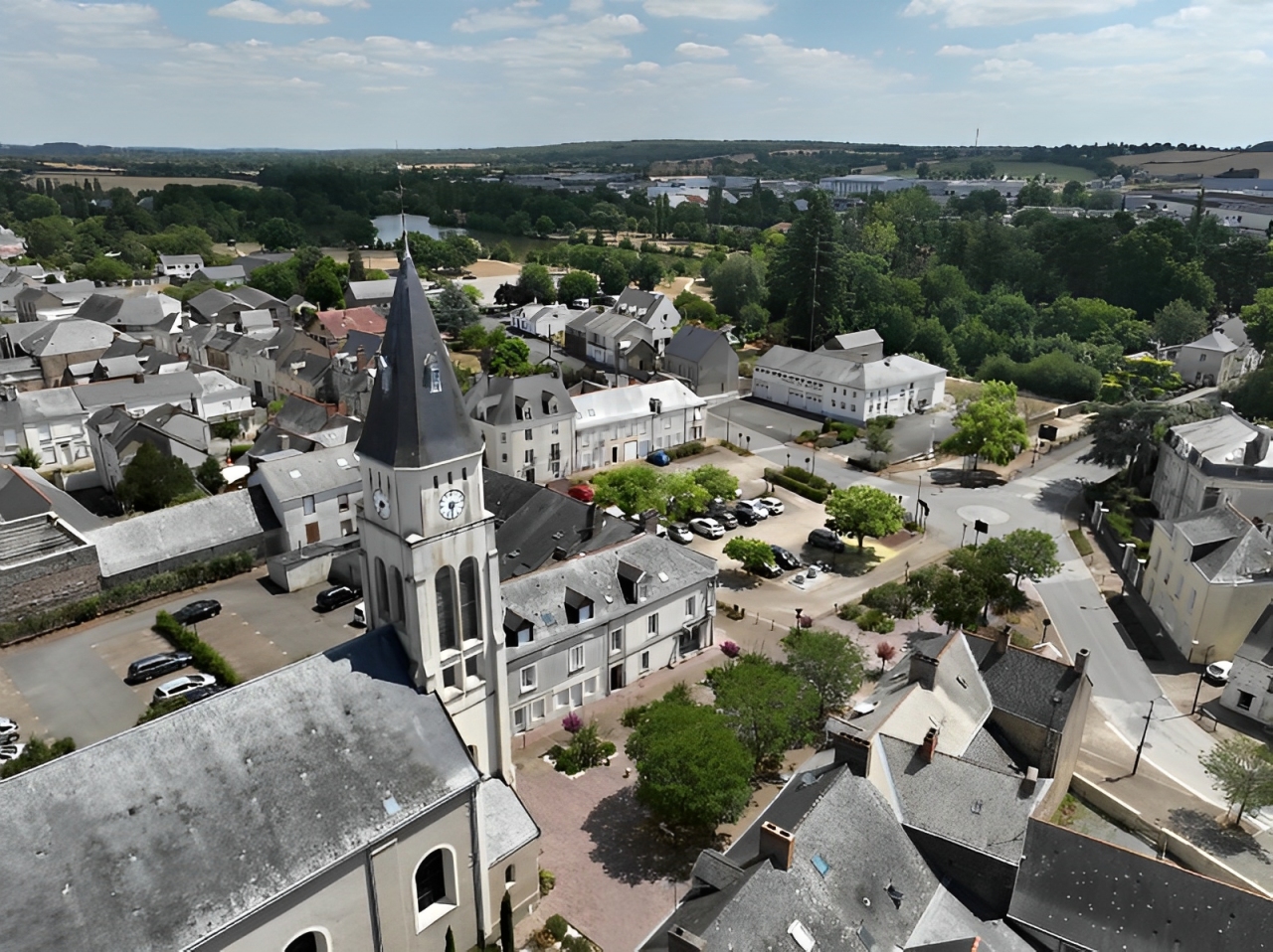 Commune Vallons-de-l'Erdre - photo drone